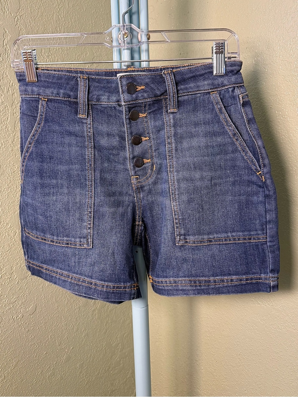 Sonoma Indigo Button-Front Denim Shorts